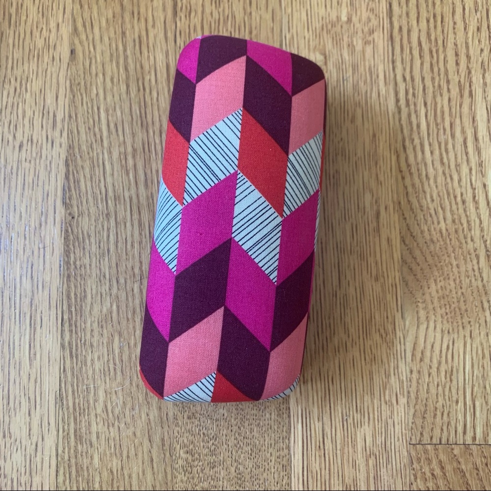 new vera bradley hard hinged sunglasses clamshell case bohemian chevron pattern